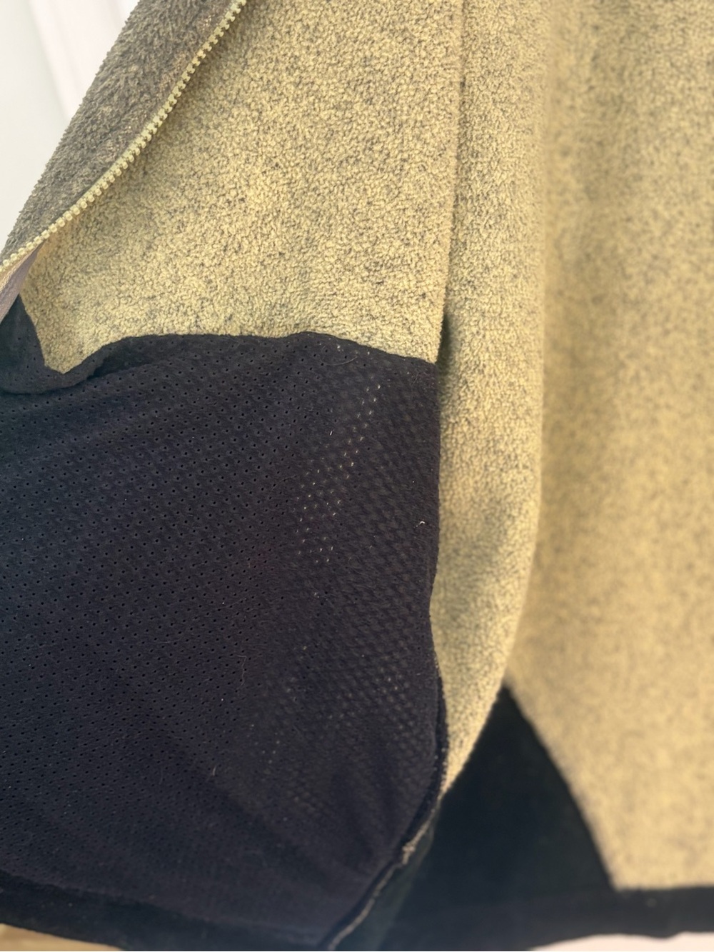 vintage Arc’teryx men’s L early 2000s hybrid fleece jacket grey/green &black - Picture 5 of 11